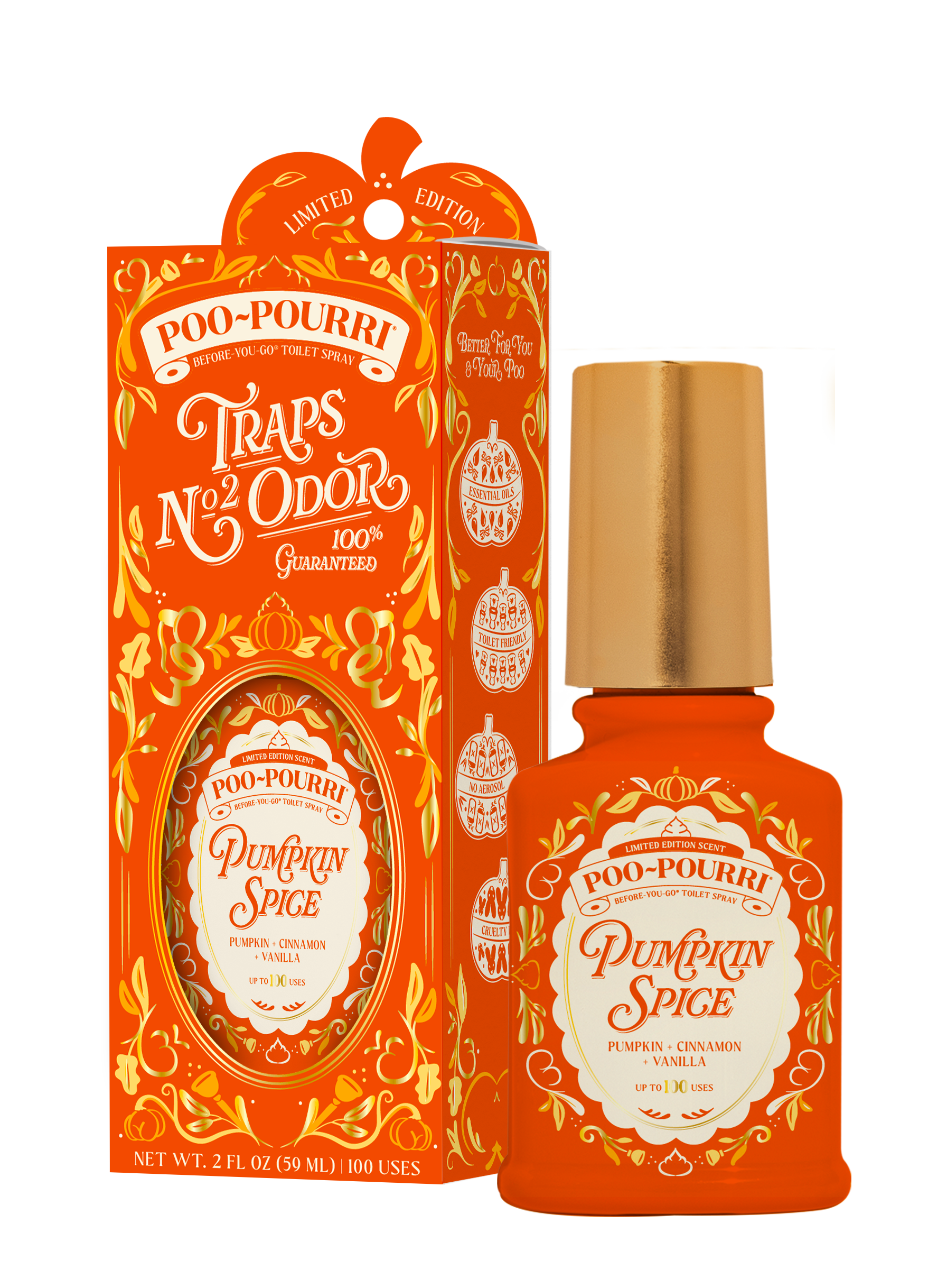 Poo~Pourri Pumpkin Spice 2oz | Fall Collection