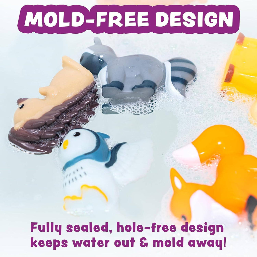 Tub Works® Woodland™ Mold Free Bath Toys, 6 Pack