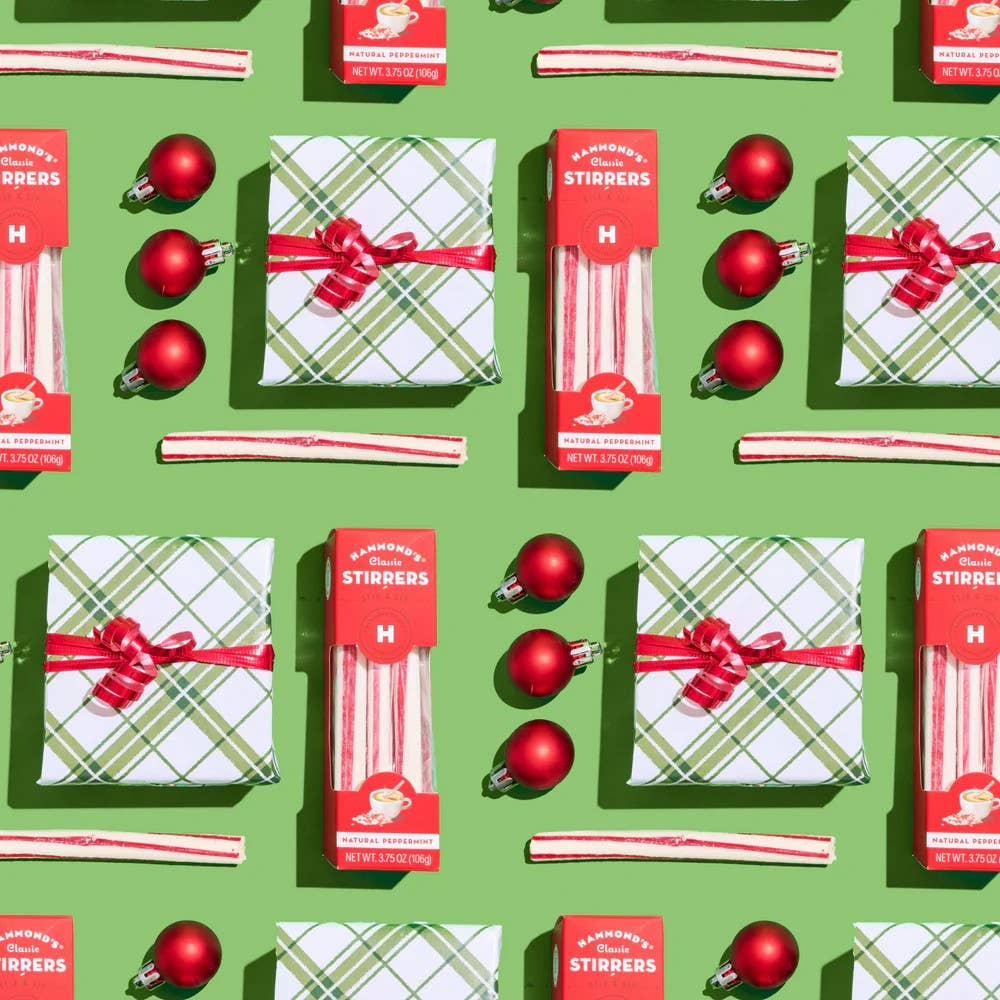 All-Natural Peppermint Cocoa Stirrers -16 Box POP Display