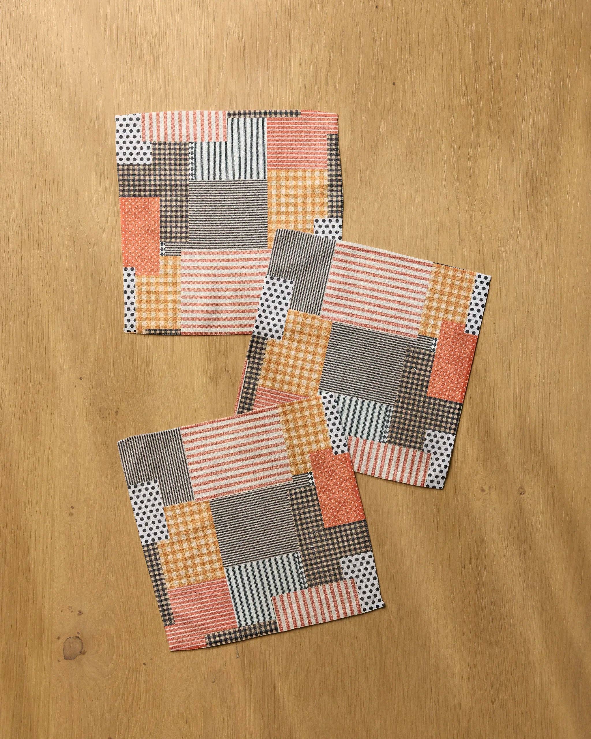 Patch and Pumpkin Dishcloth Set