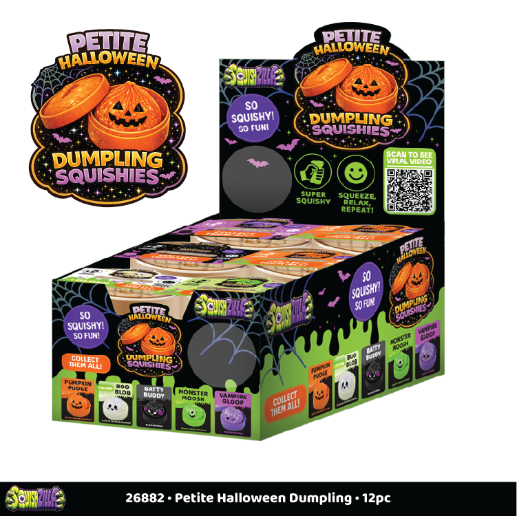 Fun Doh Petite Spooky Halloween Squishy Dumpling- 12/Display