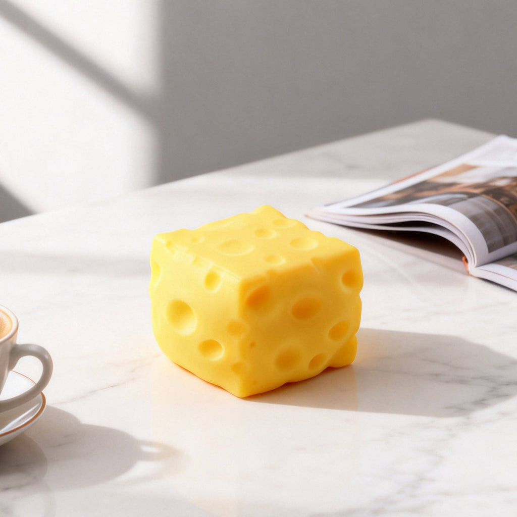 Slow Rise Realistic Cheese Squishy Stress Relief Toy