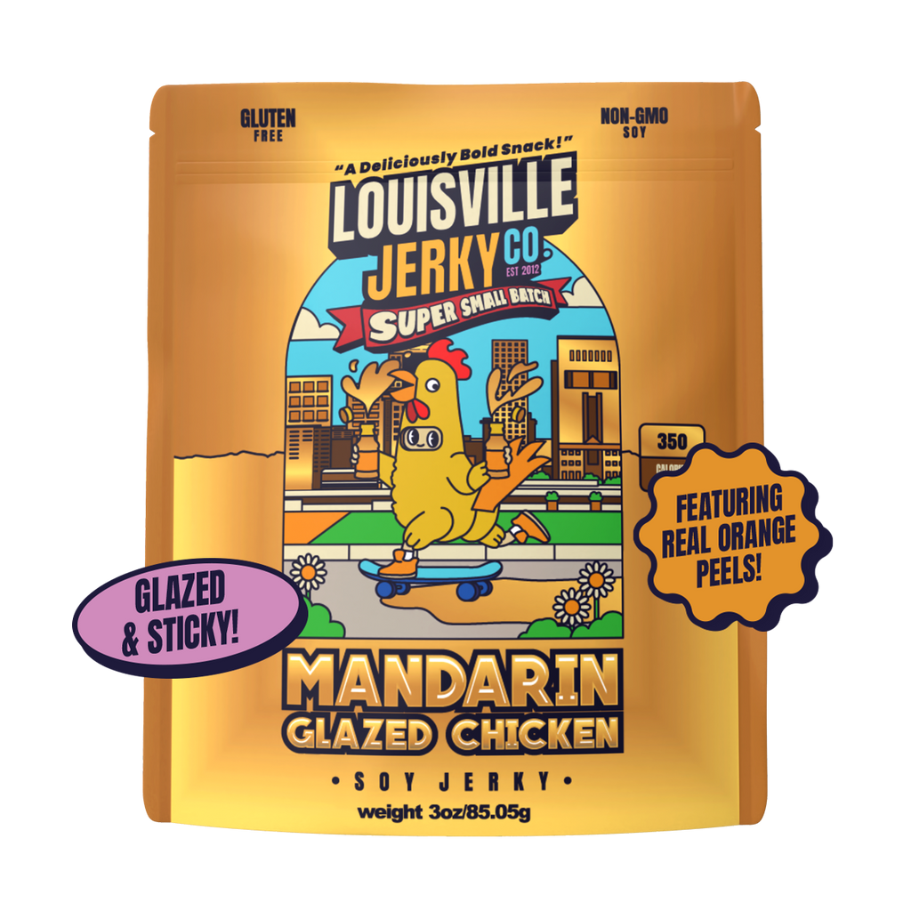 Vegan & Plant Based Small Batch Mandarin Glazed Jerky 3 oz