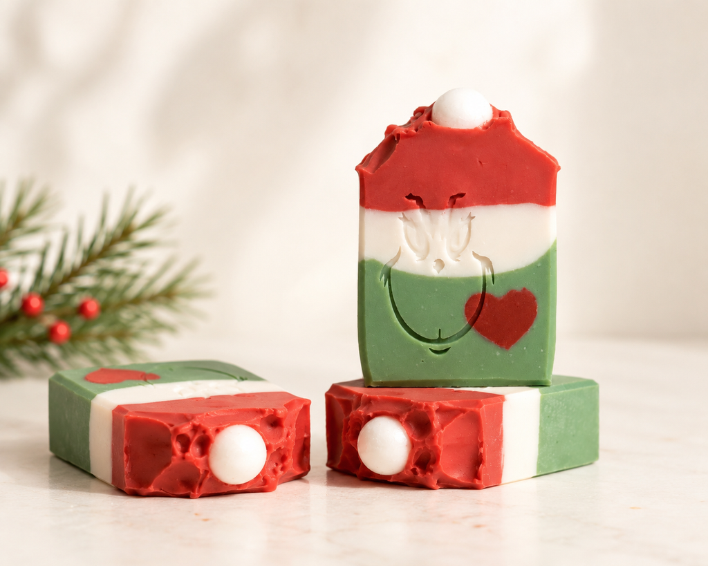 Merry Grinchmas Soap • Frosted Juniper Holiday Soap