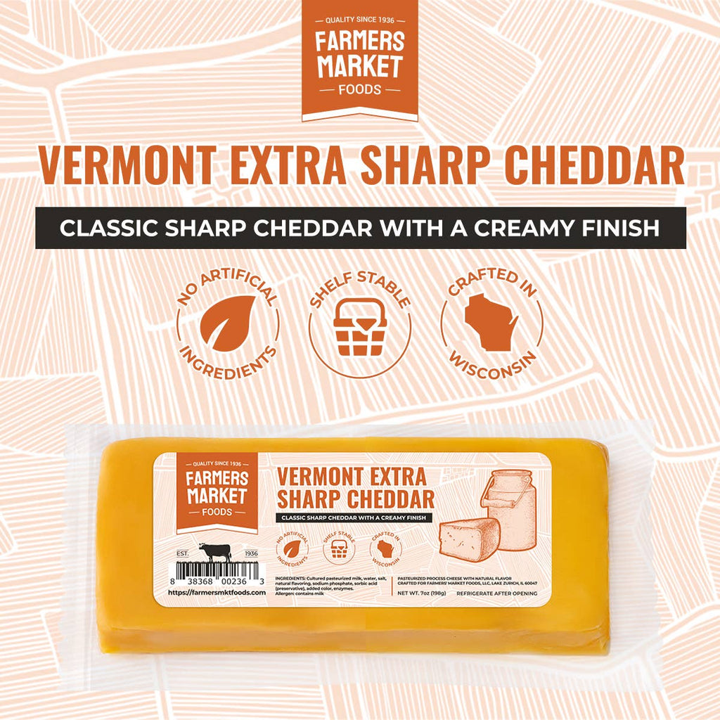 Vermont Extra Sharp Cheddar 7oz (Shelf Stable) (12ct)