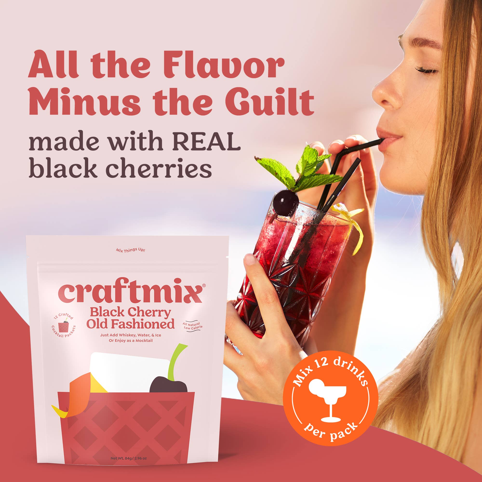 Black Cherry Old Fashioned Cocktail Mixer