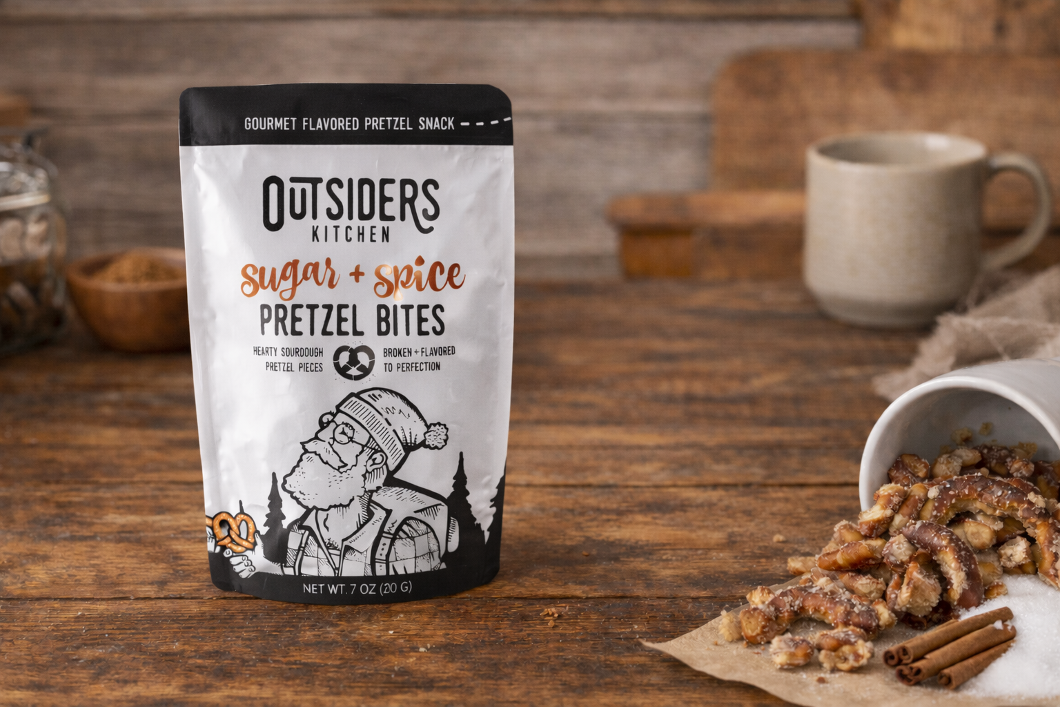 Sugar + Spice Sourdough Pretzel Bites Snack | Case of Six