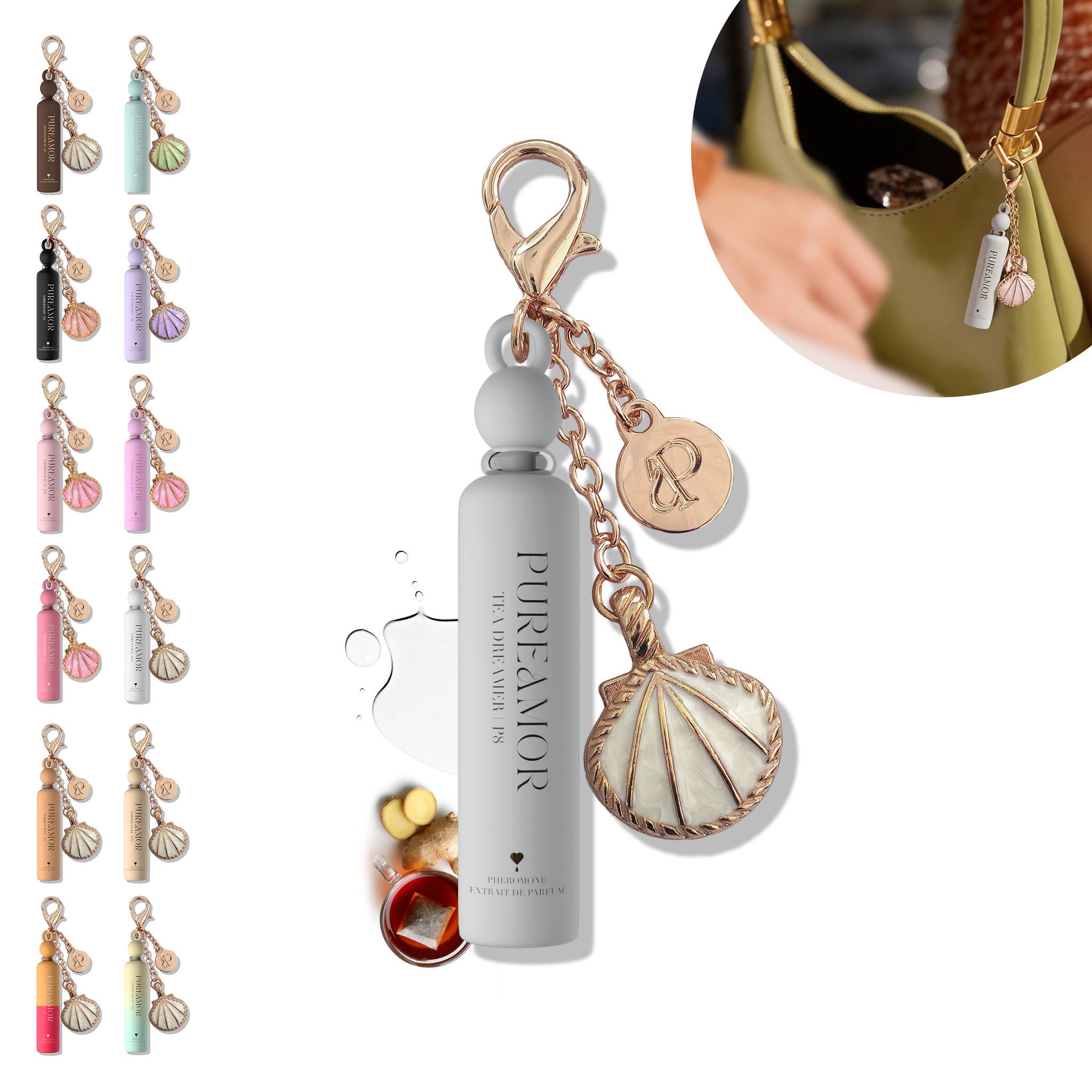 Tea Dreamer Pheromone Perfume Oil Keychain - 2ml Mini