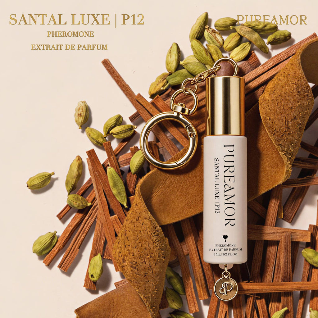 Santal Luxe | P12 Pheromone Perfume | 06 ML Keychain Roll on Perfume