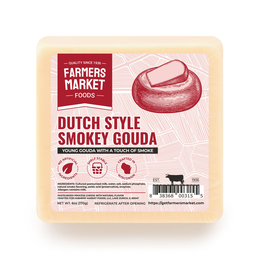 Dutch Style Smokey Gouda 6oz (Shelf Stable)