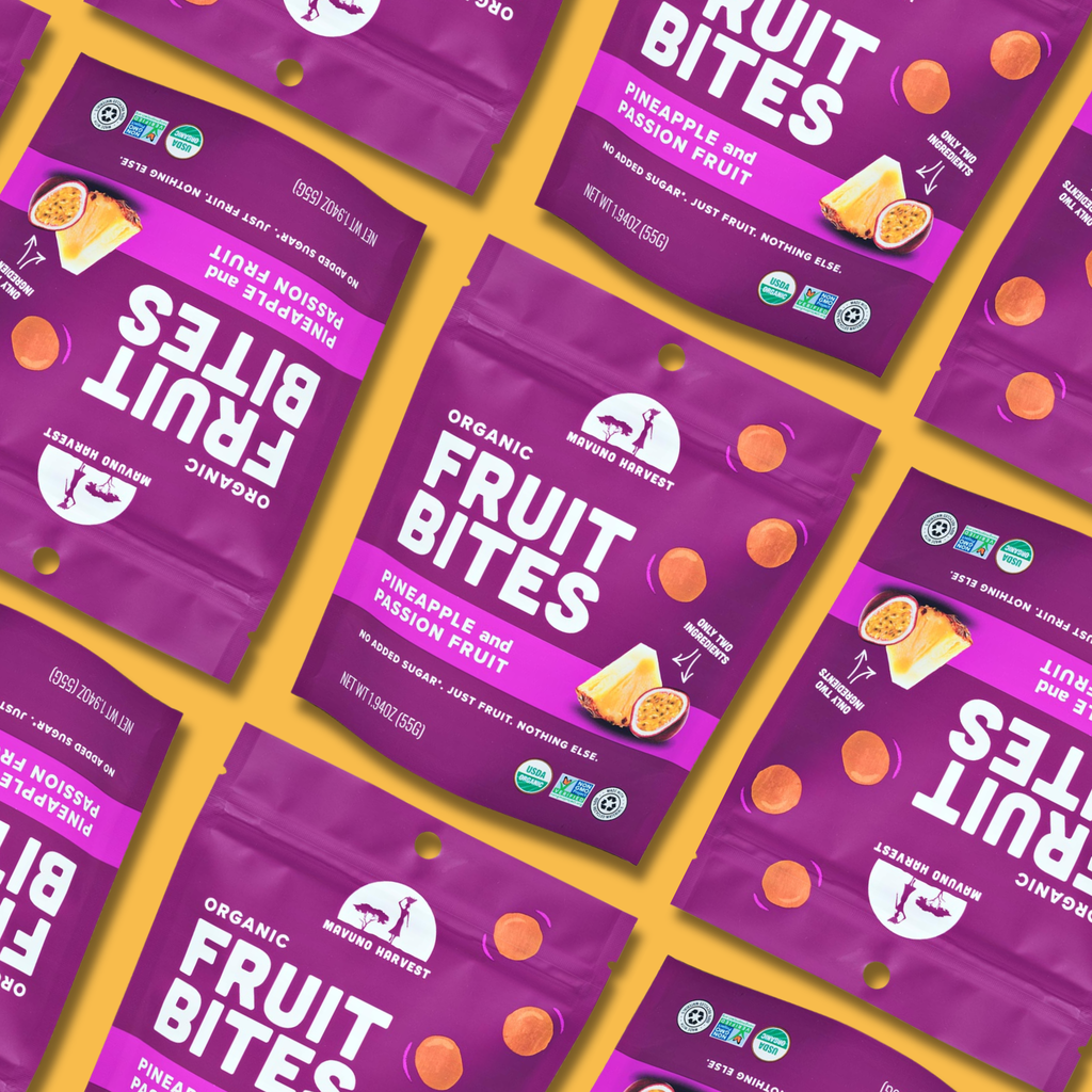 Organic Fruit Bites: Pineapple & Passionfruit