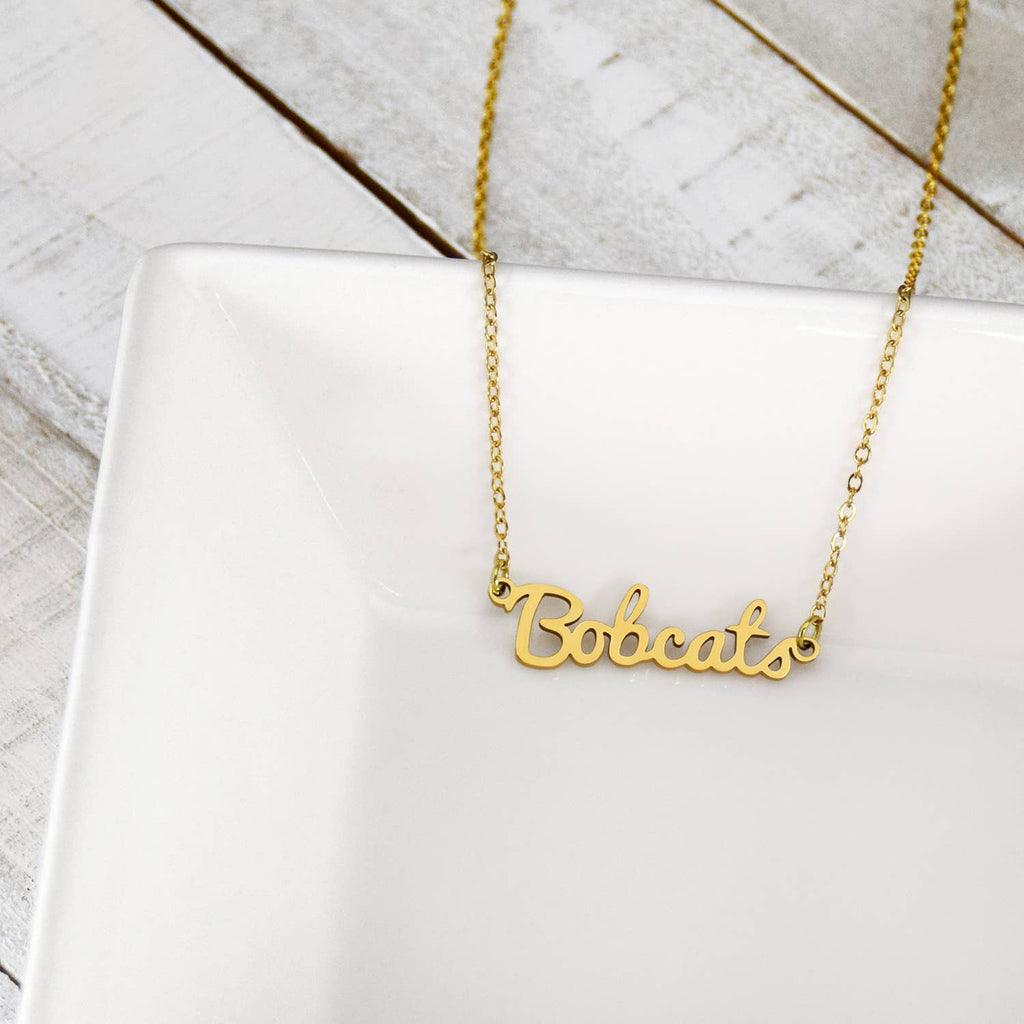 Ohio University Script Necklace Bobcats