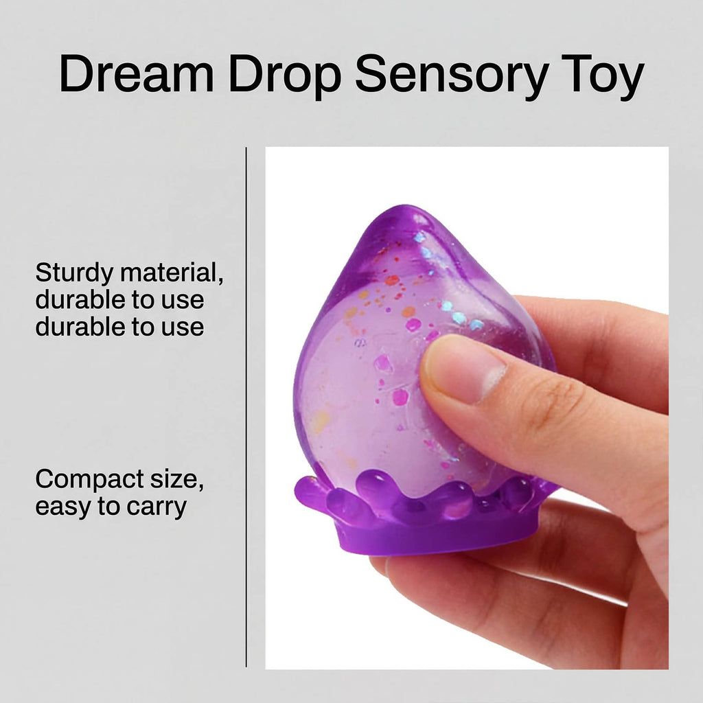 TPR Water Drop Detachable Squeeze Stress Relief Squishy Toy