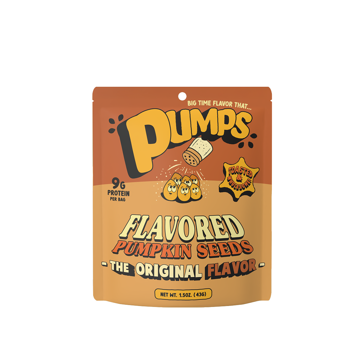 Pumps Toasted Pumpkin Seeds  - The Original Flavor
