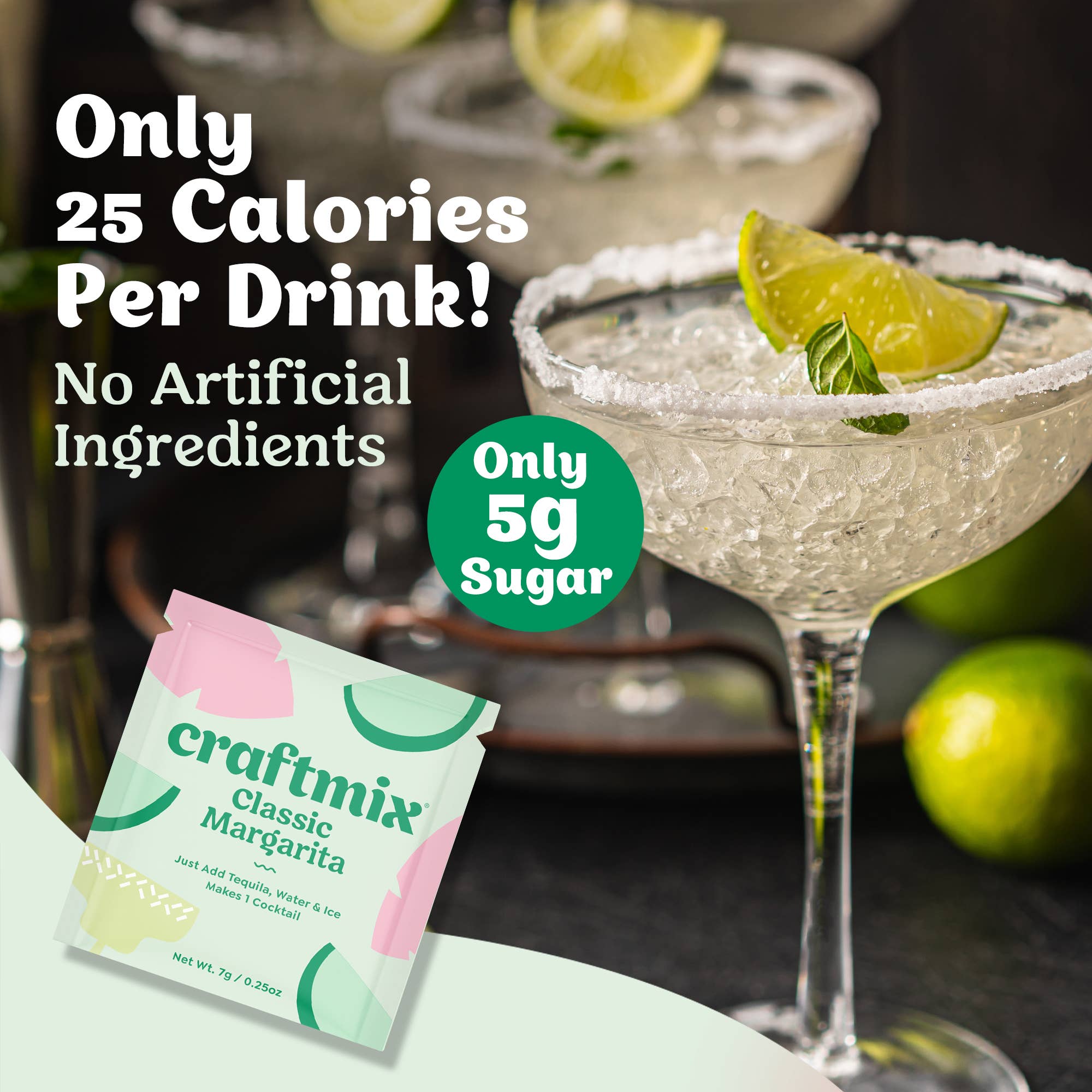 Classic Margarita Mixer - Single Packets / Caddy Refills