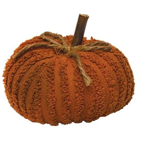 Mini Chenille Pumpkin, 2 Assorted