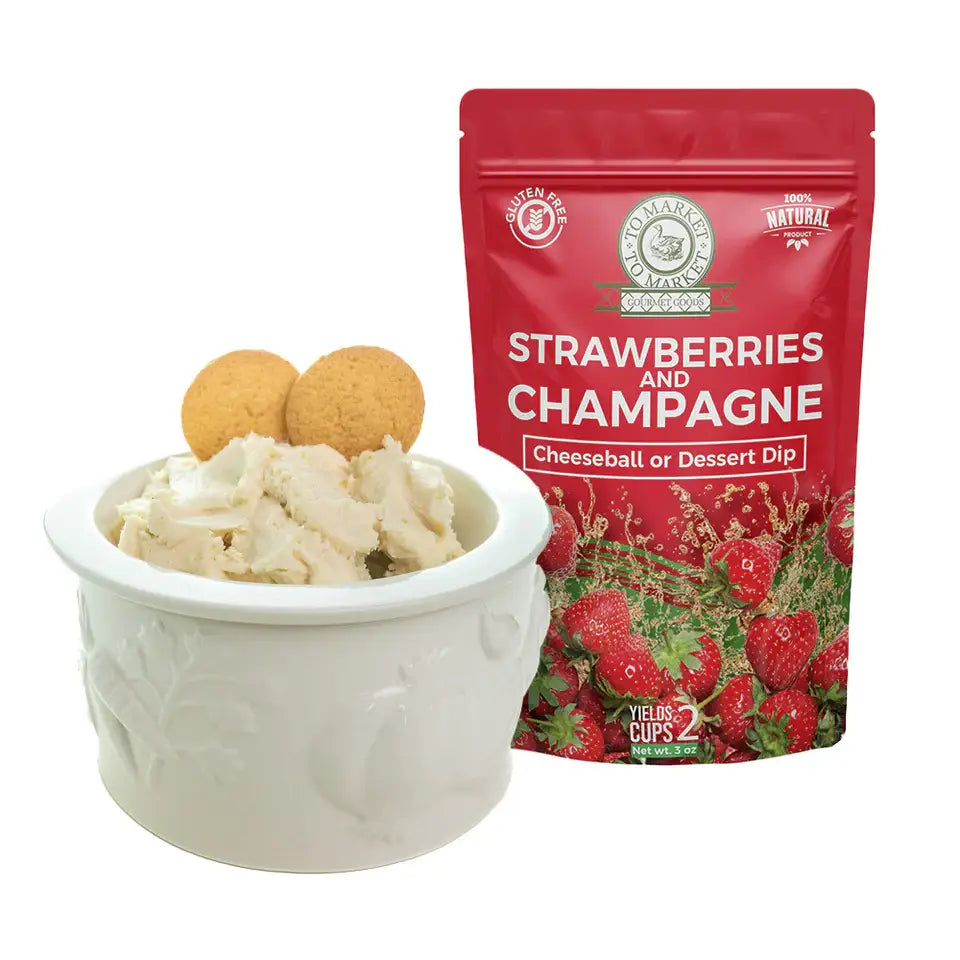 Strawberries and Champagne - Cheeseball
