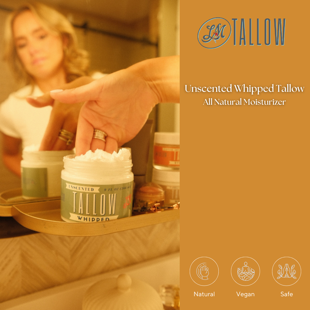 Vanilla Whipped Tallow Moisturizer – | Premium Beef Tallow Skincare | Lady May Tallow