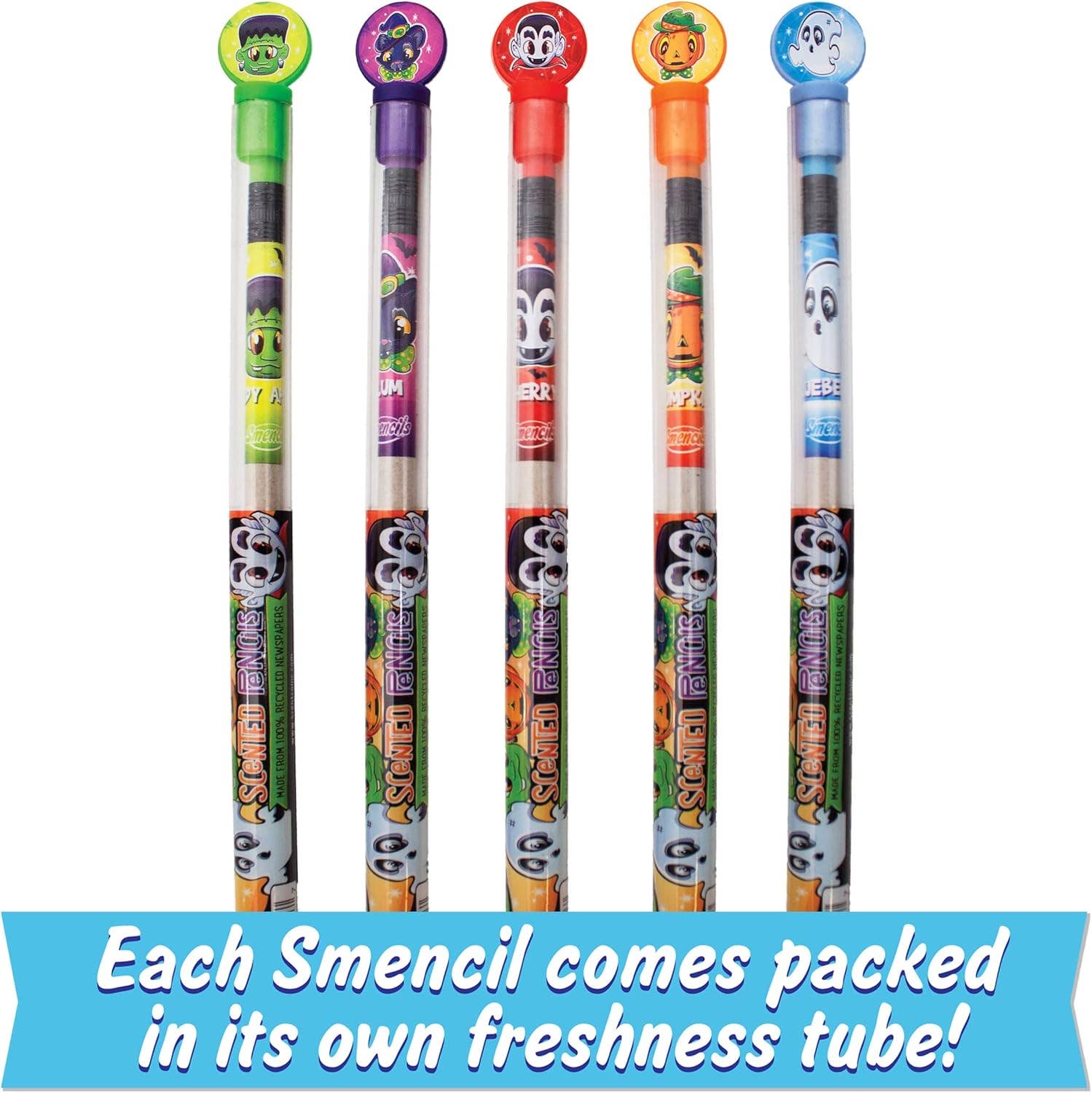 Halloween Smencils Cylinder - Scented #2 Pencils - 50 Count