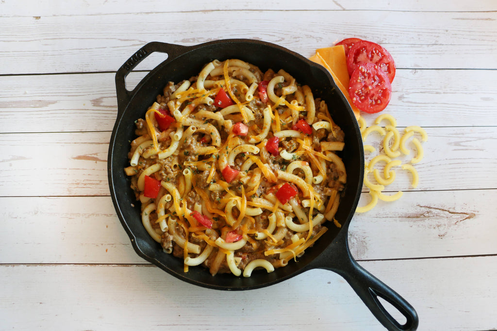 Gluten-Free Cheeseburger Skillet Meal