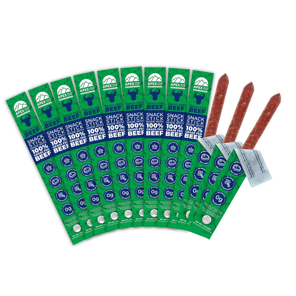Grass Fed Beef Snack Sticks - Caddy of 12