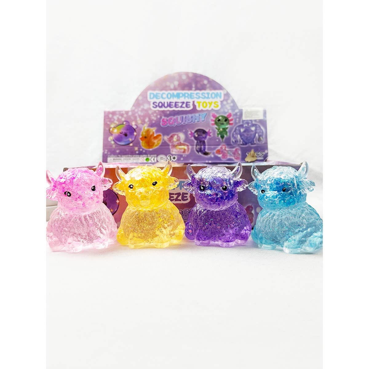 Highland Cow Maltose Squishy Toy