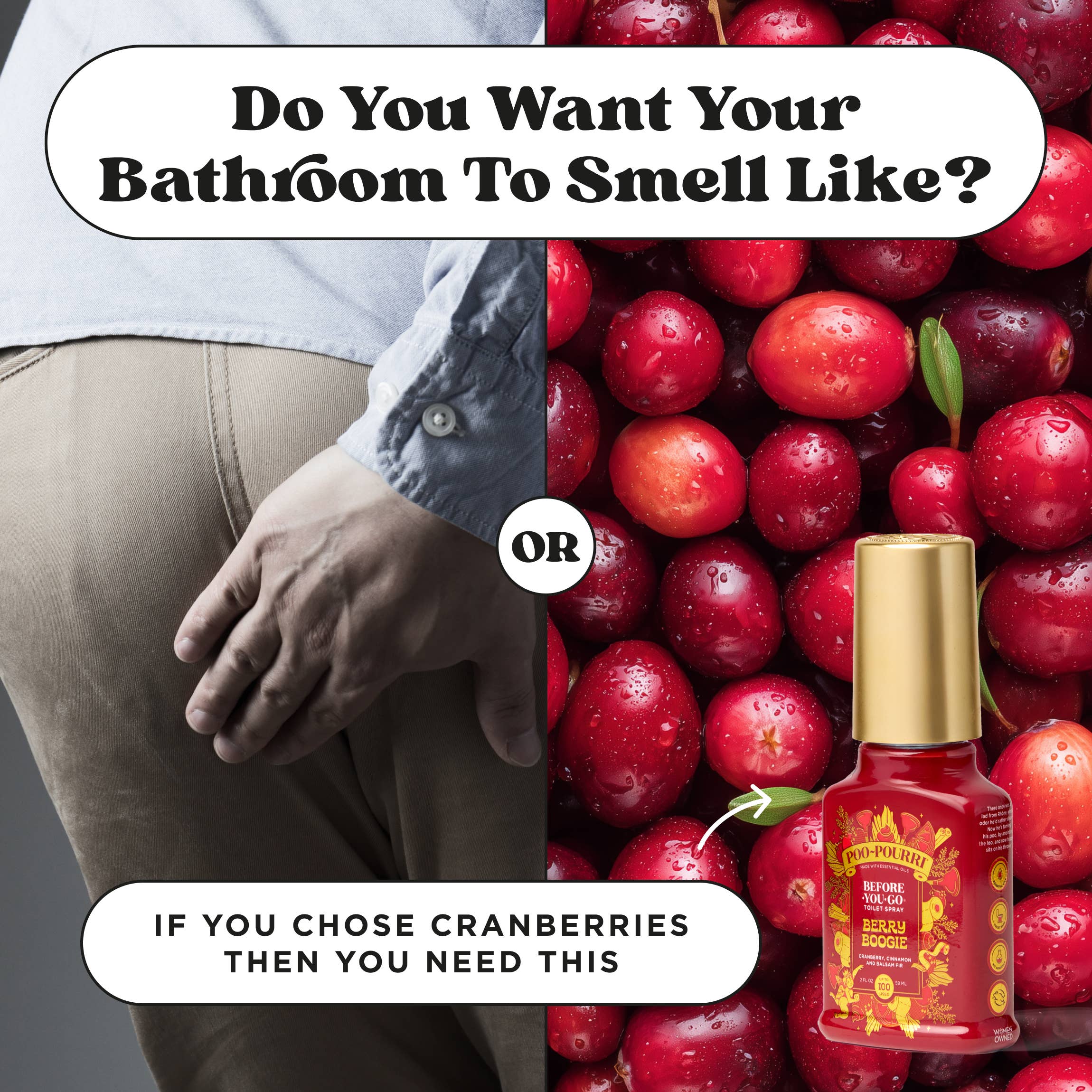 Holiday Poo~Pourri - Berry Boogie  2 oz Boxed