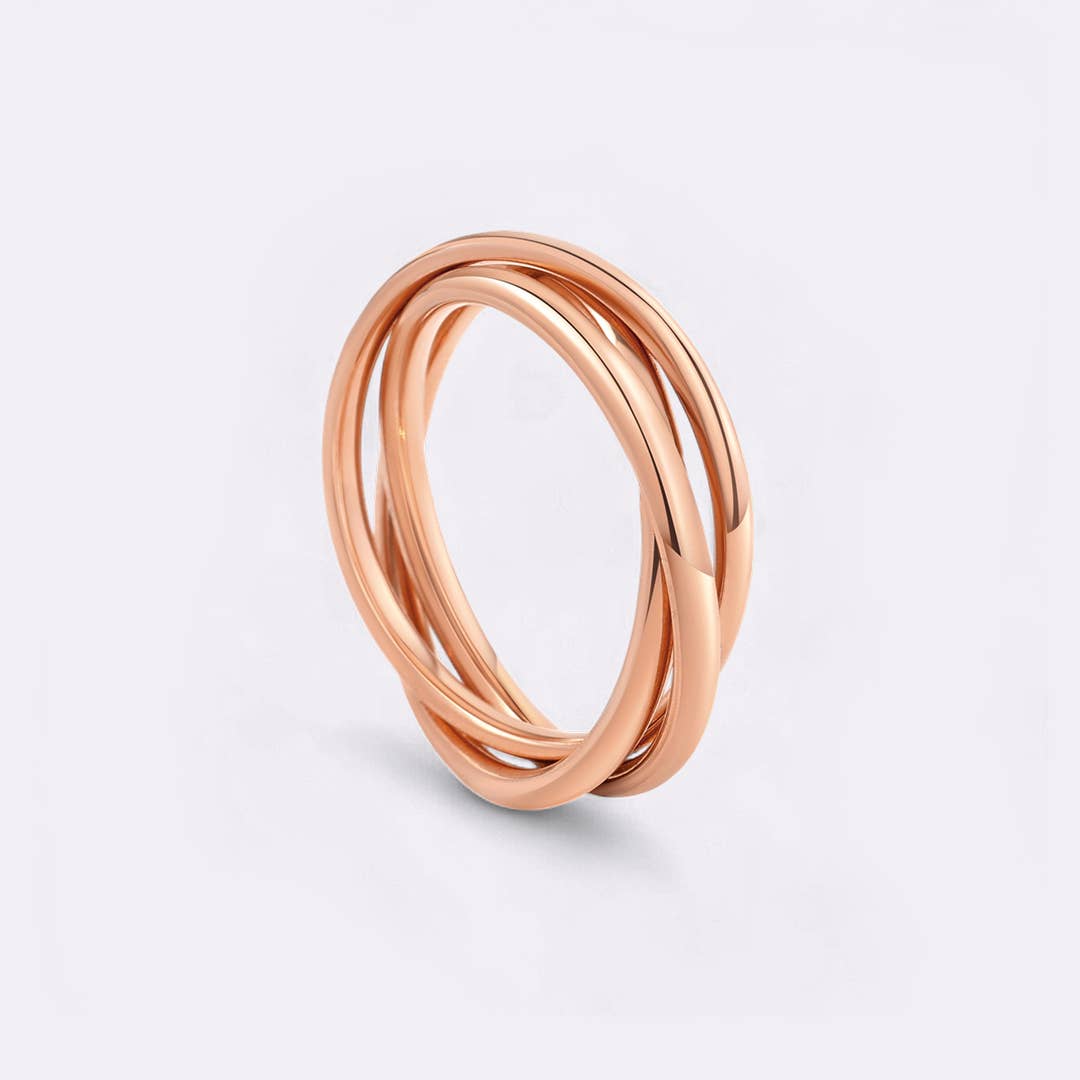 Dainty Interlocking Fidget Ring