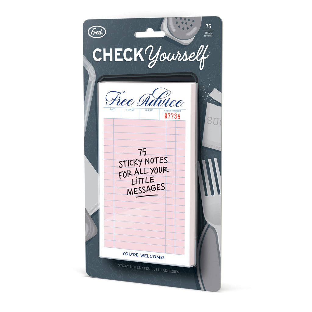 CHECK YOURSELF Guest Check Sticky Notes