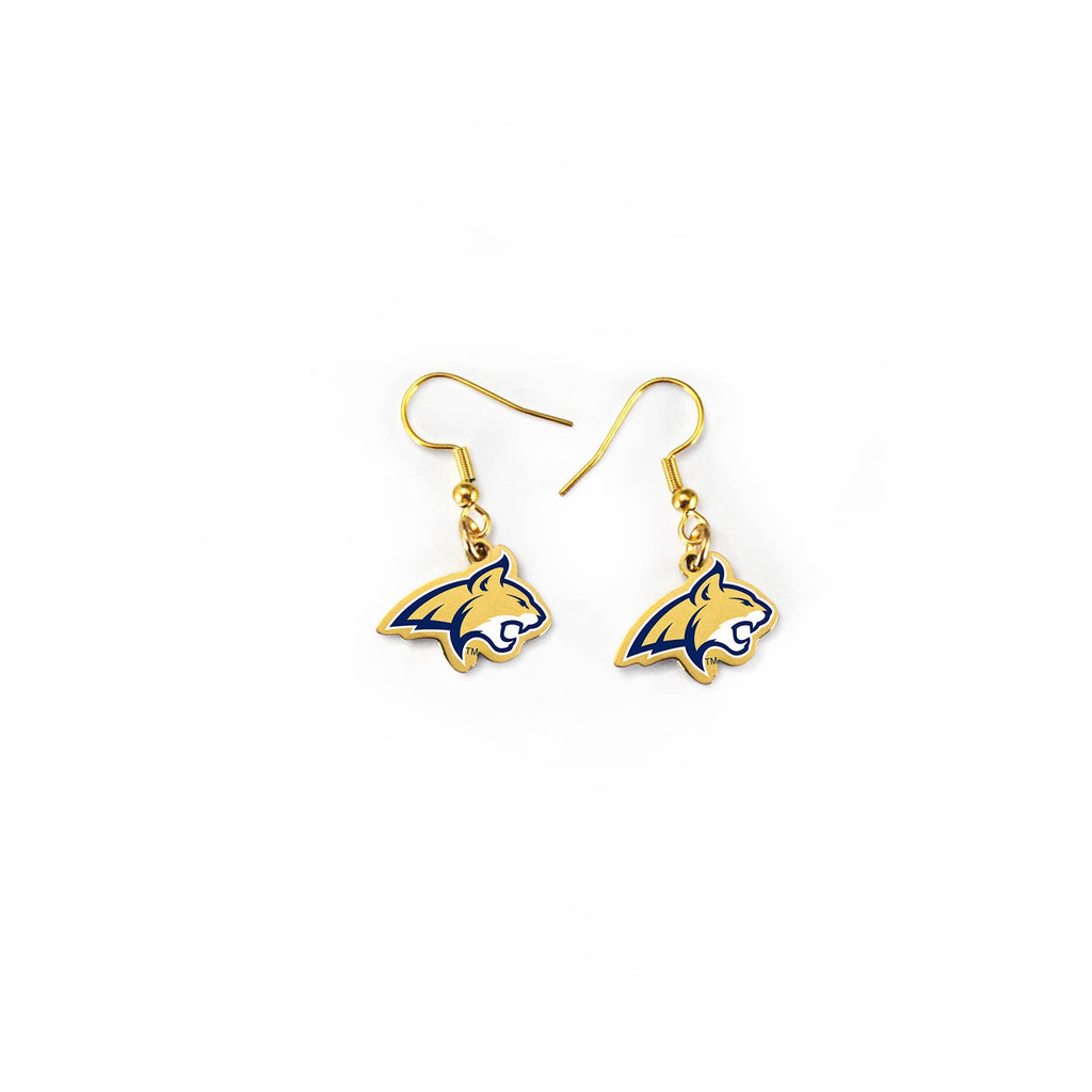 Montana State Dangle Earrings Bobcats