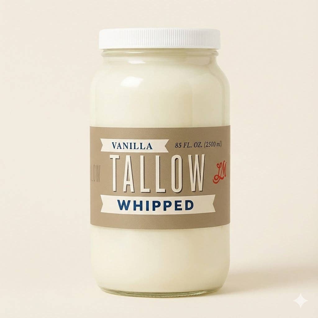 Vanilla Whipped Tallow Moisturizer – | Premium Beef Tallow Skincare | Lady May Tallow