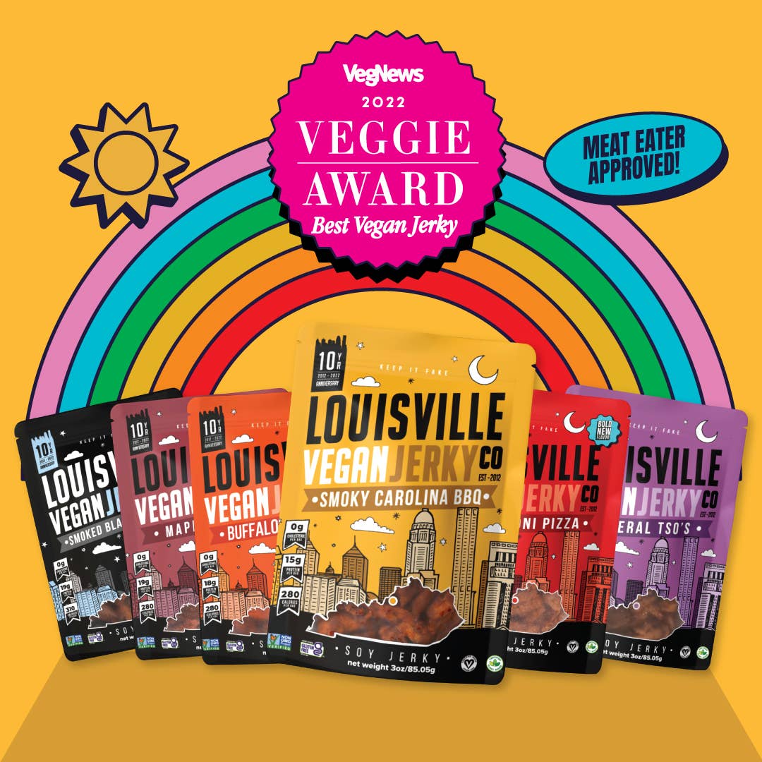 Vegan & Plant Based Smoky Carolina BBQ Jerky 3 oz