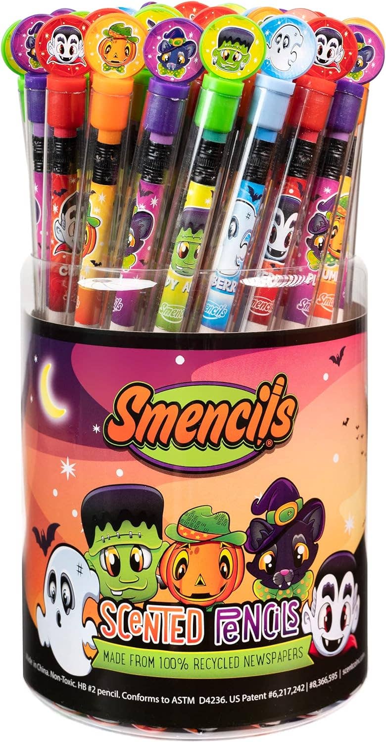 Halloween Smencils Cylinder - Scented #2 Pencils - 50 Count