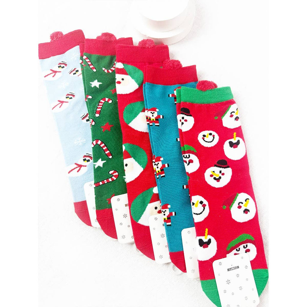 5 Kinds Cute Christmas Theme Socks