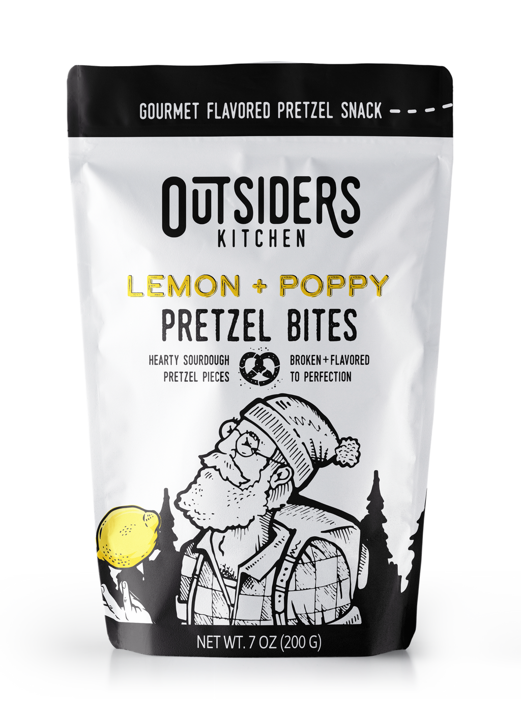 Lemon + Poppy Sourdough Pretzel Bites Snack | Case of Six