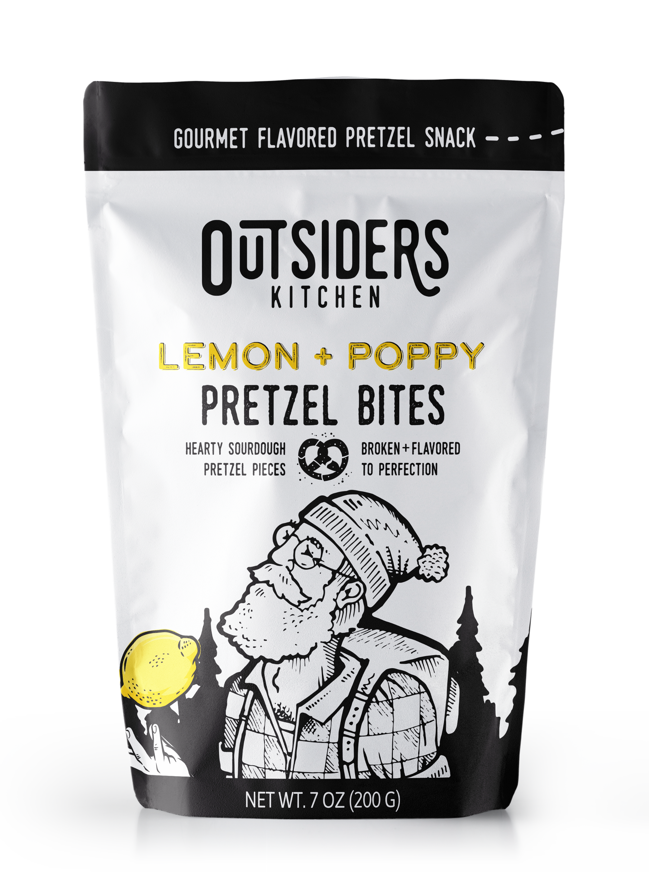 Lemon + Poppy Sourdough Pretzel Bites Snack | Case of Six