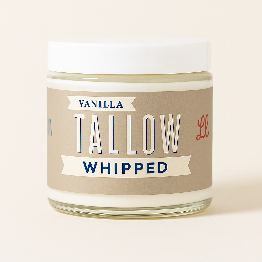 Vanilla Whipped Tallow Moisturizer – | Premium Beef Tallow Skincare | Lady May Tallow
