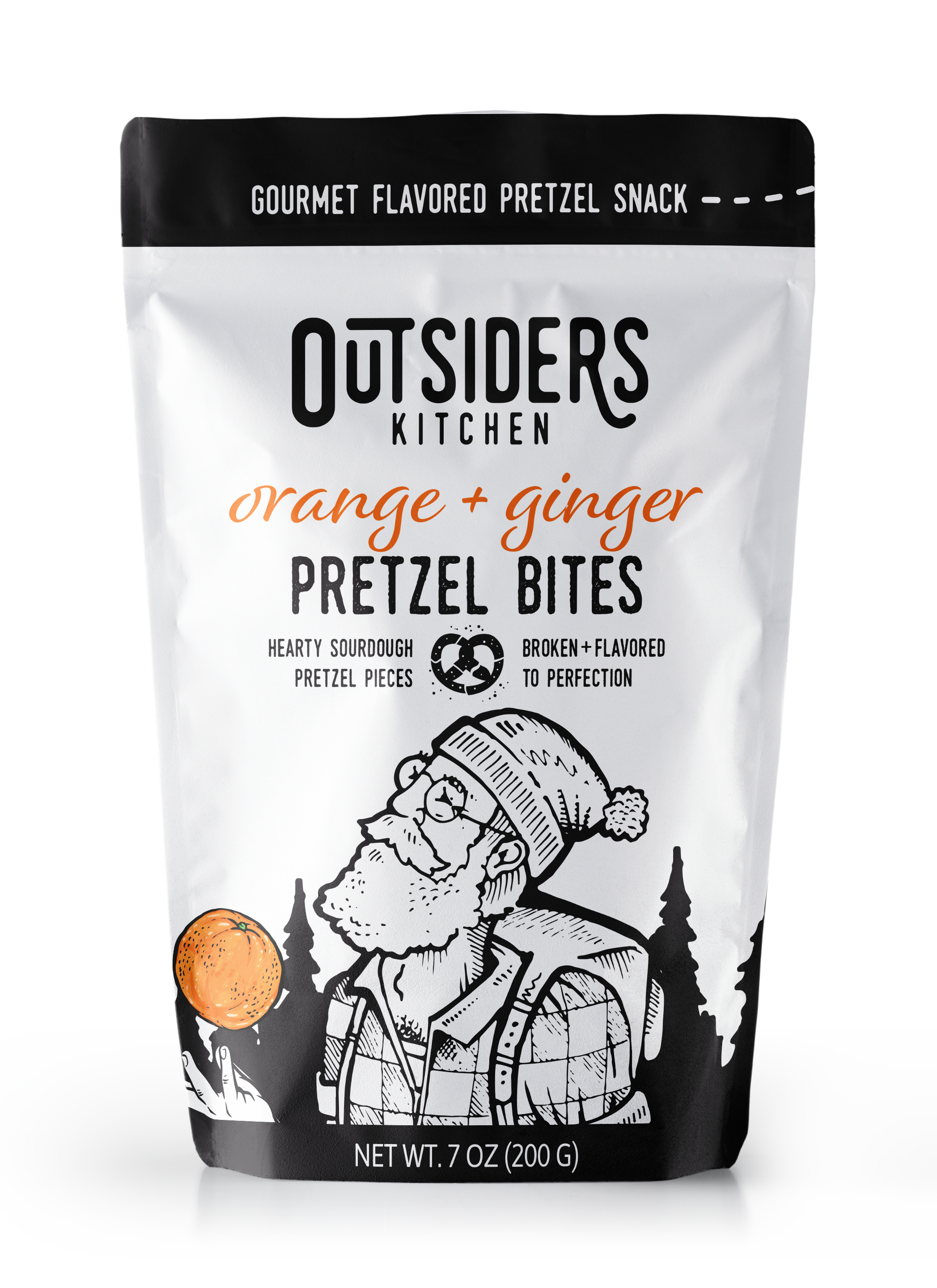 Orange + Ginger Sourdough Pretzel Bites Snack | Case of Six