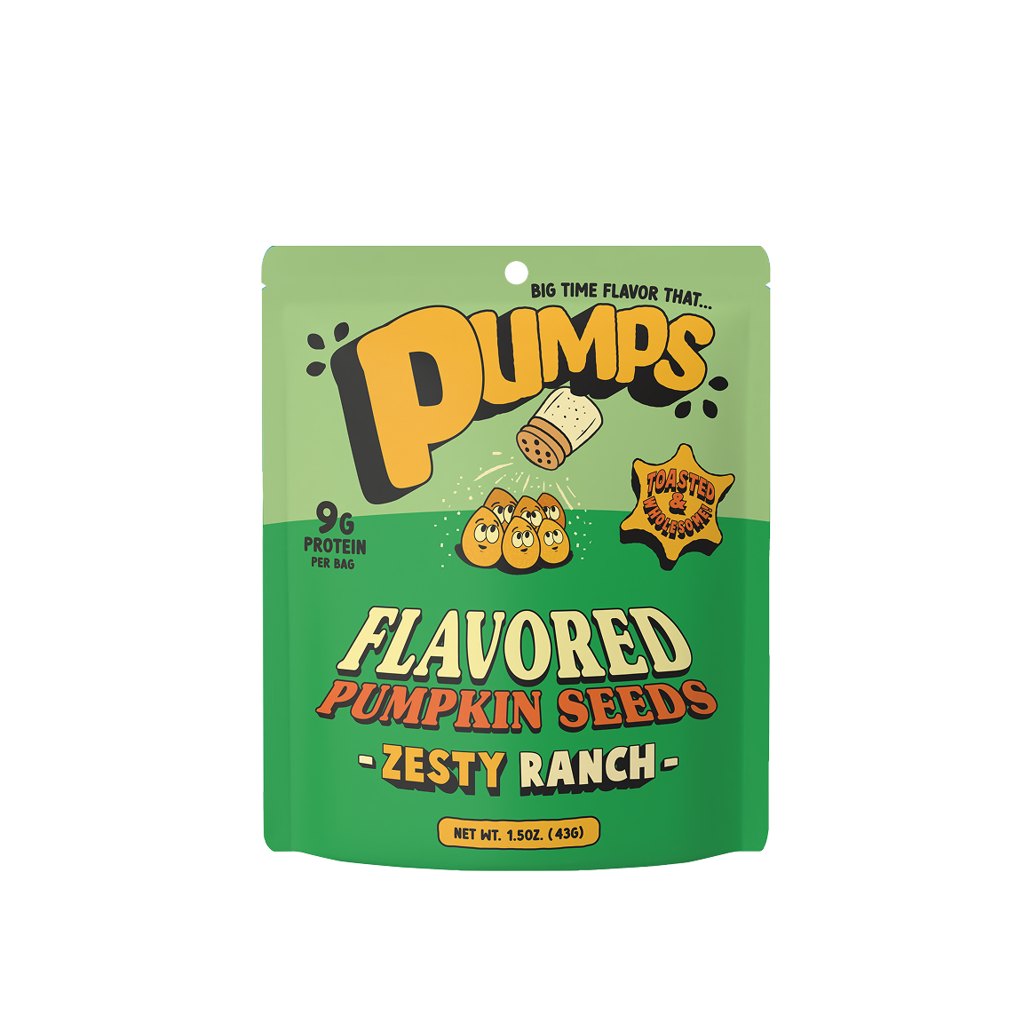 Pumps Toasted Pumpkin Seeds  - Zesty Ranch