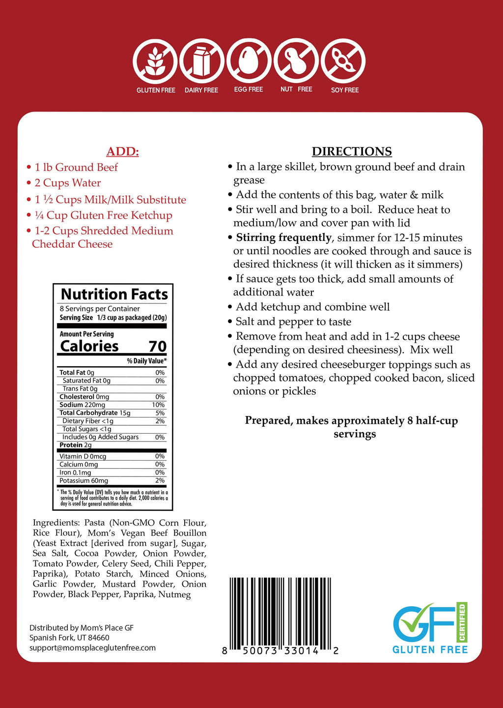 Gluten-Free Cheeseburger Skillet Meal