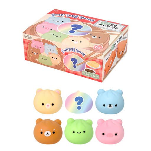 Random Animal Dumpling Squishy – Mystery Stress Toy