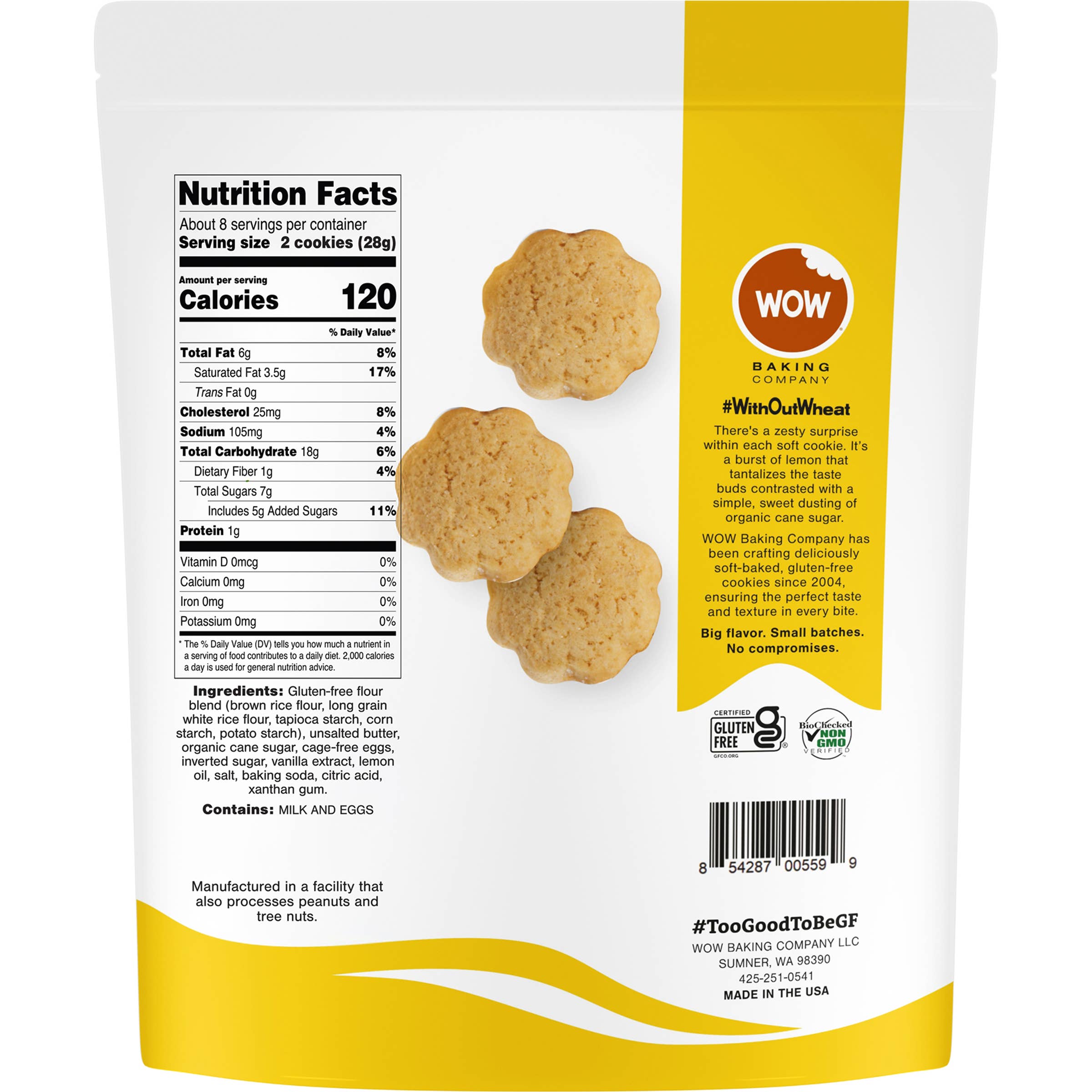 Gluten-Free Lemon Burst Cookie Resealable Bag