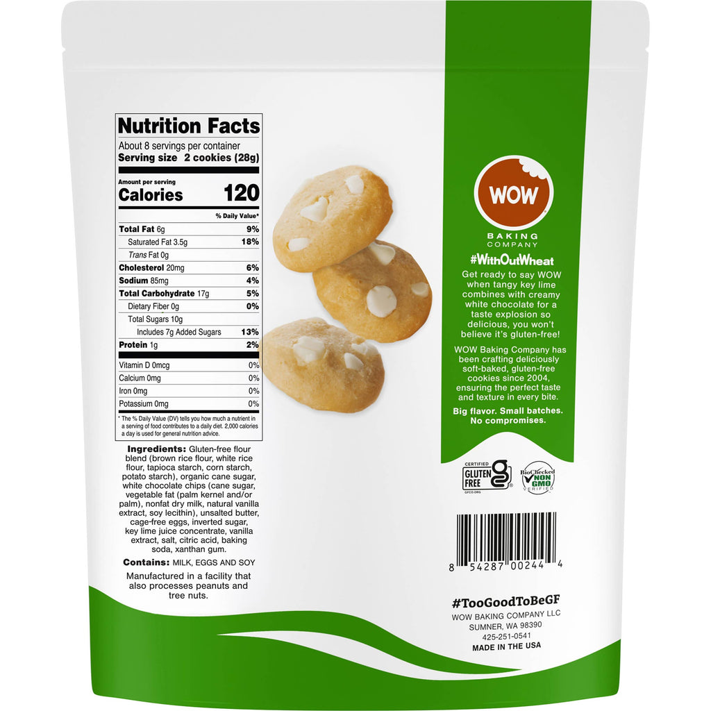 Gluten-Free Key Lime White Chocolate Cookie Resealable Bag
