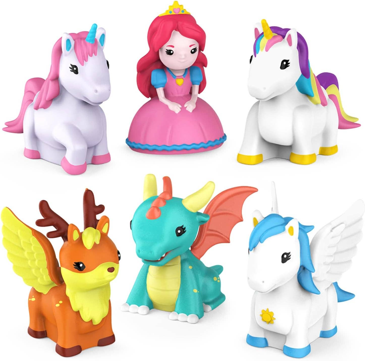 Tub Works® Fantasy™ Mold Free Bath Toys, 6 Pack